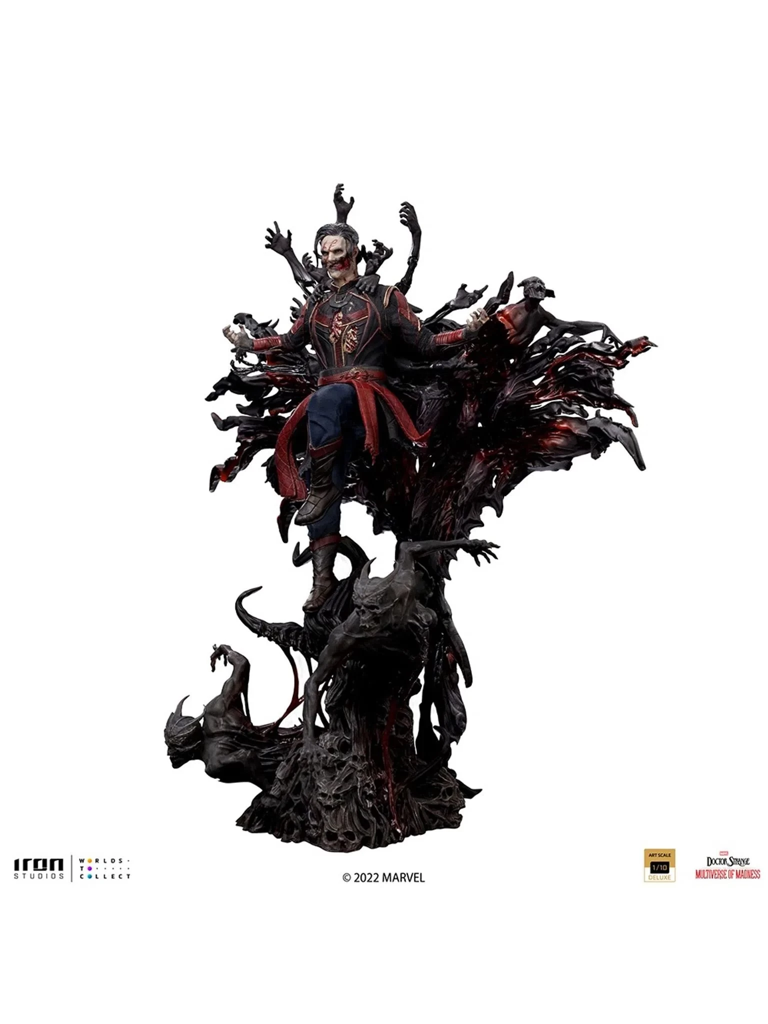 Iron Studios Doctor Strange 2: Multiverse Of Madness - Dead Strange Deluxe 1/10 Scale Statue 4 Iron Studios Doctor Strange 2: Multiverse Of Madness - Dead Strange Deluxe 1/10 Scale Statue - Image 2