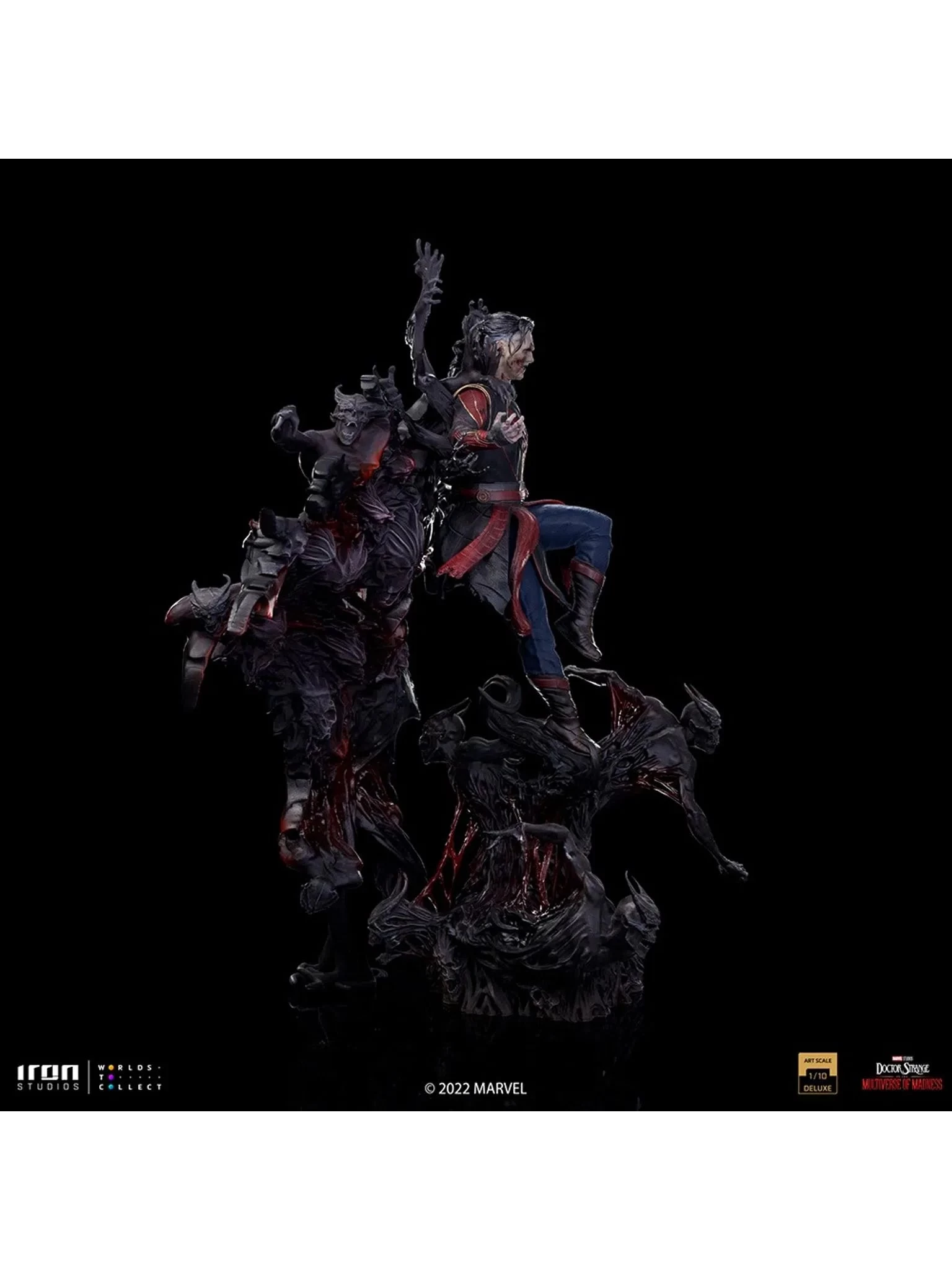 Iron Studios Doctor Strange 2: Multiverse Of Madness - Dead Strange Deluxe 1/10 Scale Statue 9 Iron Studios Doctor Strange 2: Multiverse Of Madness - Dead Strange Deluxe 1/10 Scale Statue - Image 7