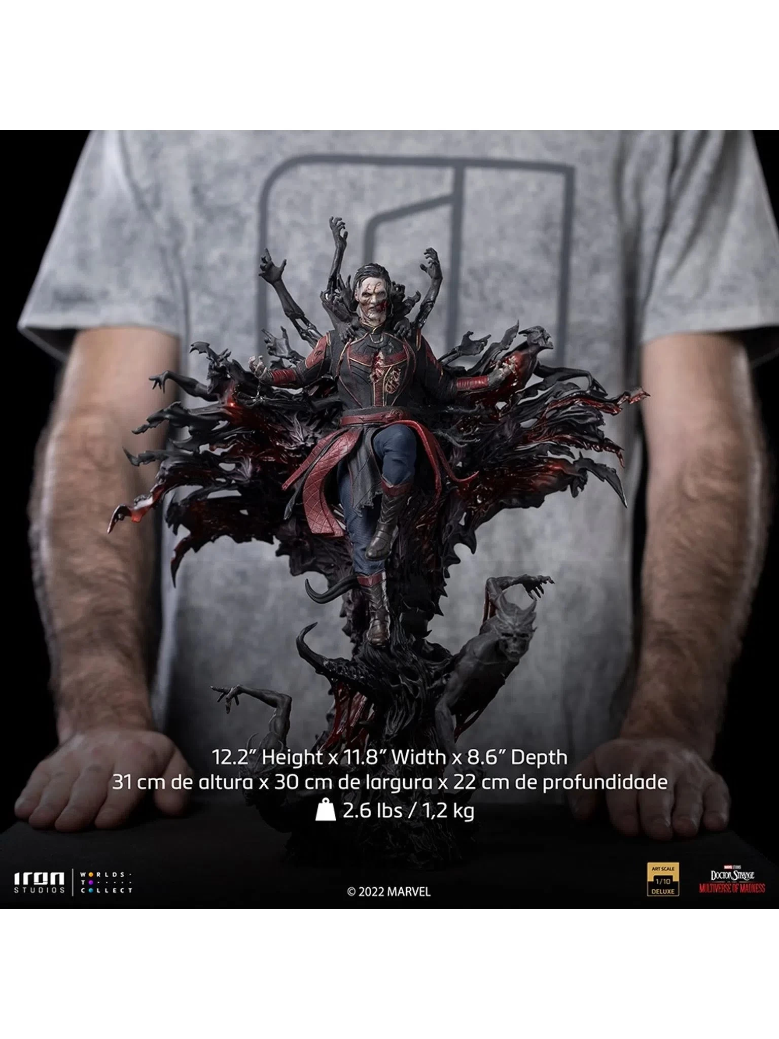 Iron Studios Doctor Strange 2: Multiverse Of Madness - Dead Strange Deluxe 1/10 Scale Statue 16 Iron Studios Doctor Strange 2: Multiverse Of Madness - Dead Strange Deluxe 1/10 Scale Statue - Image 14