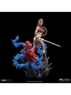 Iron Studios Masters Of The Universe - Teela And Orko Deluxe 1/10 Statue -Toy Store 203520 1536 2048
