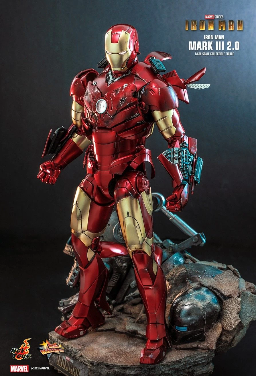 Hot Toys Iron Man (2008) - Iron Man Mark III (2.0) Diecast 1/6 Scale Figure 4 Hot Toys Iron Man (2008) - Iron Man Mark III (2.0) Diecast 1/6 Scale Figure - Image 2