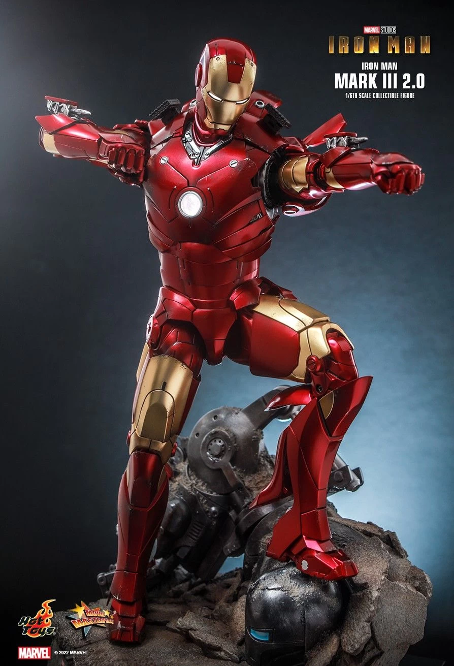 Hot Toys Iron Man (2008) - Iron Man Mark III (2.0) Diecast 1/6 Scale Figure 9 Hot Toys Iron Man (2008) - Iron Man Mark III (2.0) Diecast 1/6 Scale Figure - Image 7