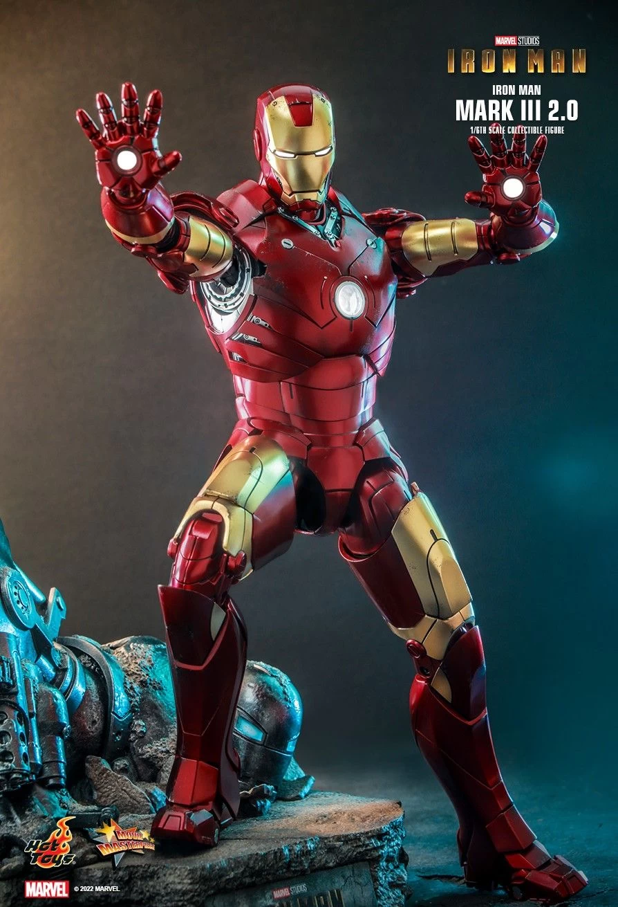 Hot Toys Iron Man (2008) - Iron Man Mark III (2.0) Diecast 1/6 Scale Figure 17 Hot Toys Iron Man (2008) - Iron Man Mark III (2.0) Diecast 1/6 Scale Figure - Image 15