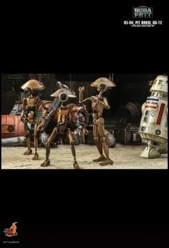 Hot Toys Star Wars: The Book Of Boba Fett - R5-D4, Pit Droid And BD-72 1/6 Scale Figure Set -Toy Store PD1665129369v0Q