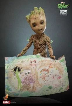 Hot Toys Guardians Of The Galaxy: I Am Groot - Groot Collectible Figure (Deluxe Version)