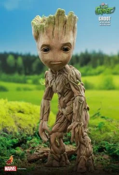 Hot Toys Guardians Of The Galaxy: I Am Groot - Groot Collectible Figure (Deluxe Version) -Toy Store PD1667466438nnl