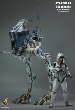 Hot Toys Star Wars - ARF Trooper & 501st Legion AT-RT 1/6 Scale Figure Set -Toy Store PD1668486650429