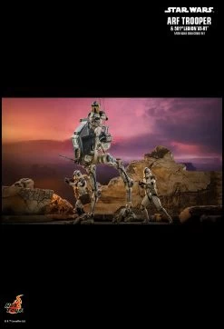 Hot Toys Star Wars - ARF Trooper & 501st Legion AT-RT 1/6 Scale Figure Set -Toy Store PD1668486651EUd