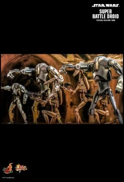 Hot Toys Star Wars Episode II: Attack Of The Clones - Super Battle Droid 1/6 Scale Figure -Toy Store PD16723957758zh