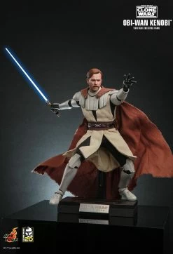 Hot Toys Star Wars: The Clone Wars - Obi-Wan Kenobi 1/6 Scale 12" Figure -Toy Store PD1672977652WAM