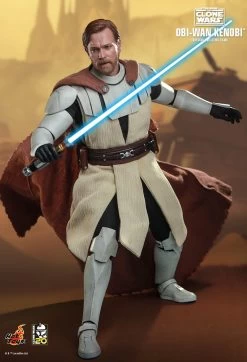 Hot Toys Star Wars: The Clone Wars - Obi-Wan Kenobi 1/6 Scale 12" Figure -Toy Store PD1672977653GM2