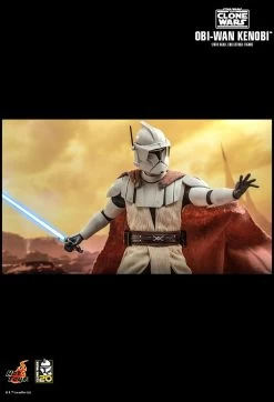 Hot Toys Star Wars: The Clone Wars - Obi-Wan Kenobi 1/6 Scale 12" Figure -Toy Store PD1672977653QCM