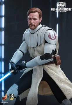 Hot Toys Star Wars: The Clone Wars - Obi-Wan Kenobi 1/6 Scale 12" Figure -Toy Store PD1672977653b2C