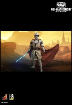 Hot Toys Star Wars: The Clone Wars - Obi-Wan Kenobi 1/6 Scale 12" Figure -Toy Store PD1672977654Mh9