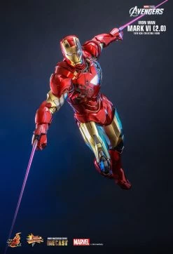 Hot Toys Iron Man - Iron Man Mk VI (2.0) Diecast 1/6 Scale Figure -Toy Store PD1674813909A0Y