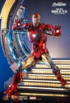 Hot Toys Iron Man - Iron Man Mk VI (2.0) Diecast 1/6 Scale Figure -Toy Store PD1674813909xrf