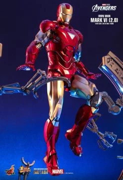 Hot Toys Iron Man - Iron Man Mk VI (2.0) Diecast 1/6 Scale Figure -Toy Store PD1674813910UCp