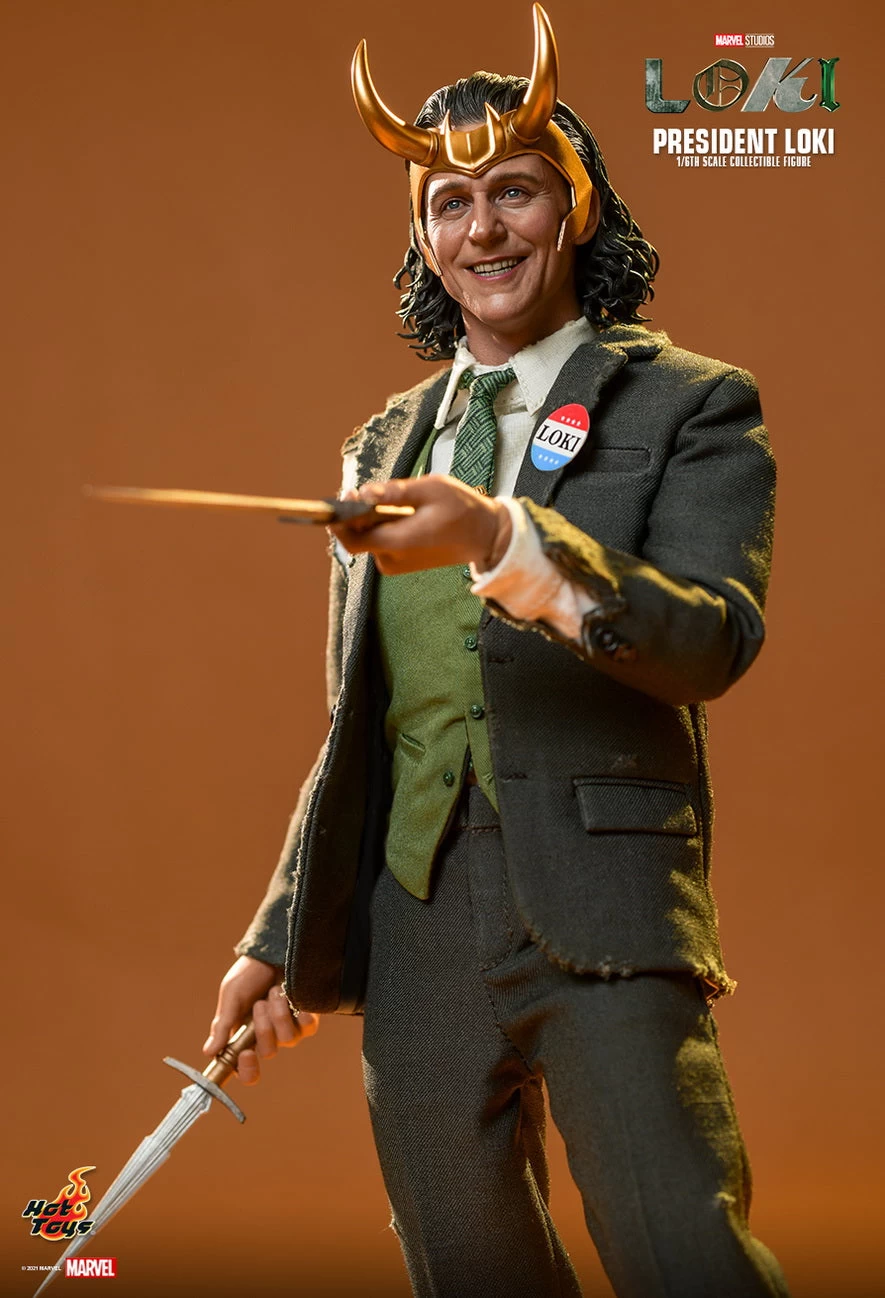 Hot Toys Loki - President Loki 1/6 Scale 12" Figure 9 Hot Toys Loki - President Loki 1/6 Scale 12" Figure - Image 7