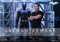 Hot Toys Batman: The Dark Knight Rises - Batman Armoury With Bruce Wayne 1/6 Scale Figure Set