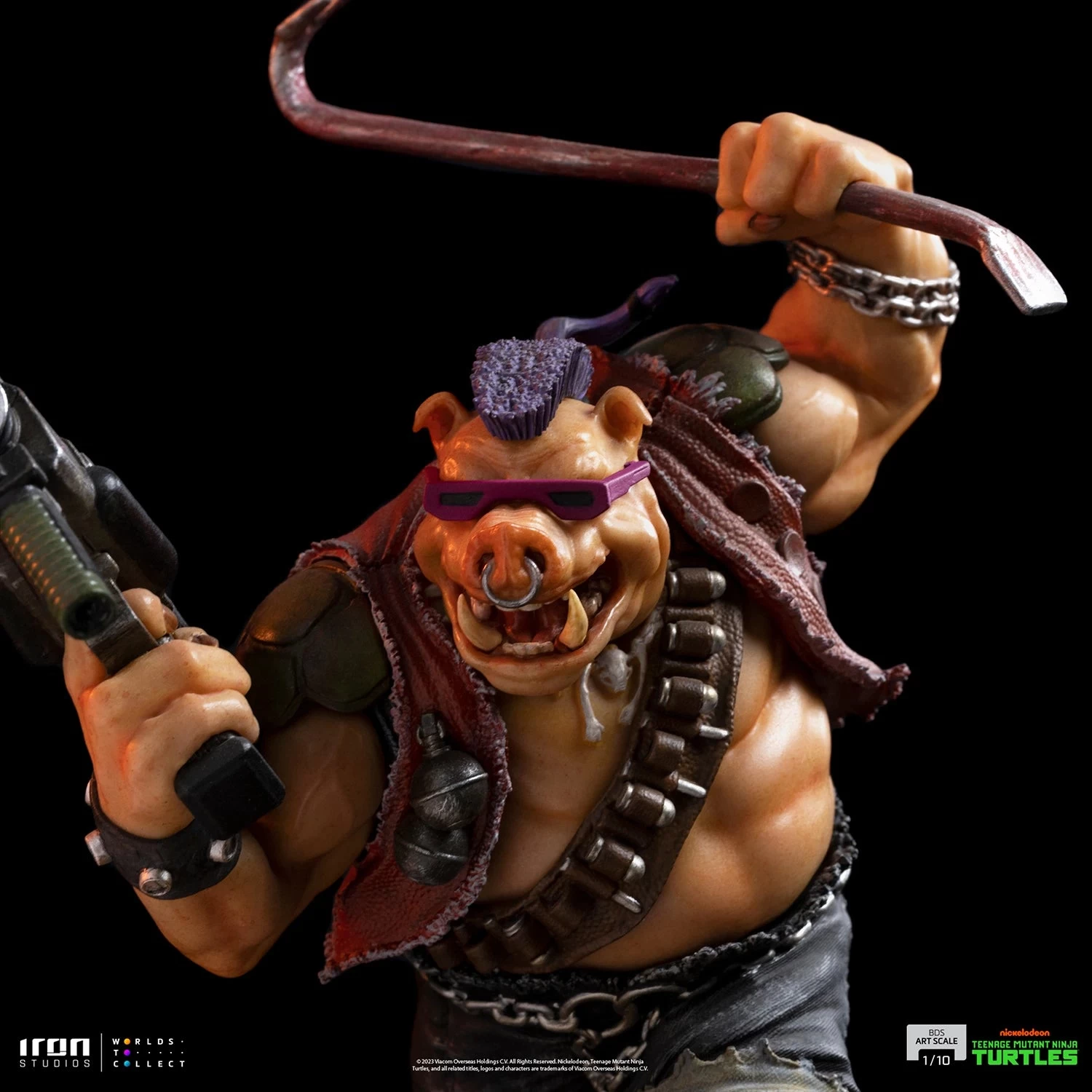Iron Studios Teenage Mutant Ninja Turtles - Bebop 1/10 Scale Statue 11 Iron Studios Teenage Mutant Ninja Turtles - Bebop 1/10 Scale Statue - Image 9