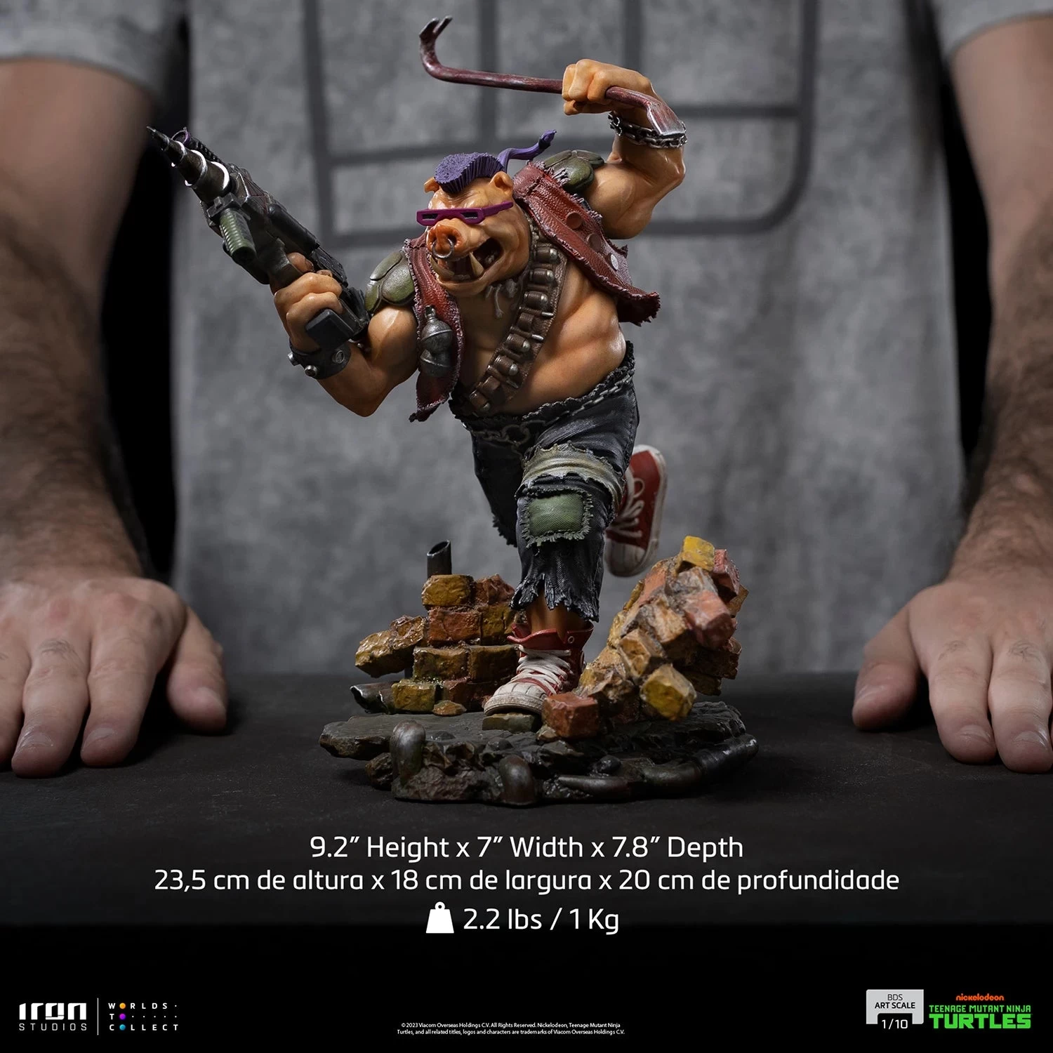 Iron Studios Teenage Mutant Ninja Turtles - Bebop 1/10 Scale Statue 17 Iron Studios Teenage Mutant Ninja Turtles - Bebop 1/10 Scale Statue - Image 15