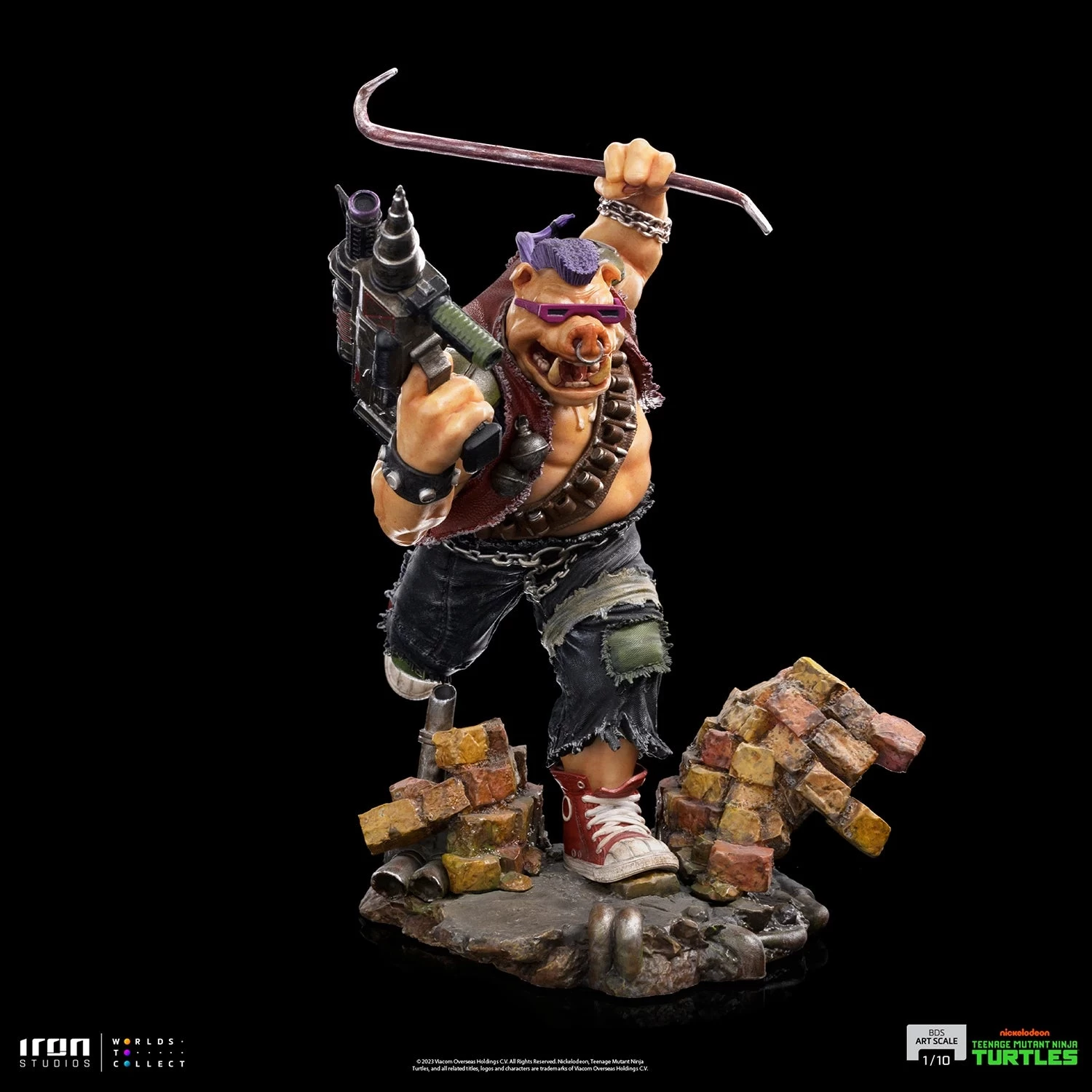 Iron Studios Teenage Mutant Ninja Turtles - Bebop 1/10 Scale Statue 10 Iron Studios Teenage Mutant Ninja Turtles - Bebop 1/10 Scale Statue - Image 8