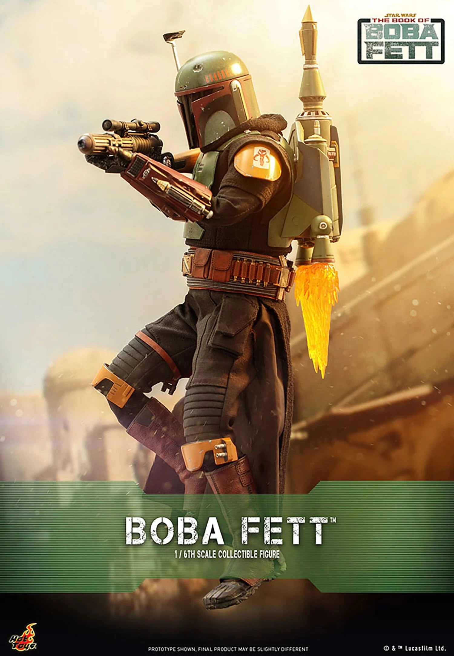 Hot Toys Star Wars: The Book Of Boba Fett - Boba Fett 1/6 Scale Figure 3 Hot Toys Star Wars: The Book Of Boba Fett - Boba Fett 1/6 Scale Figure