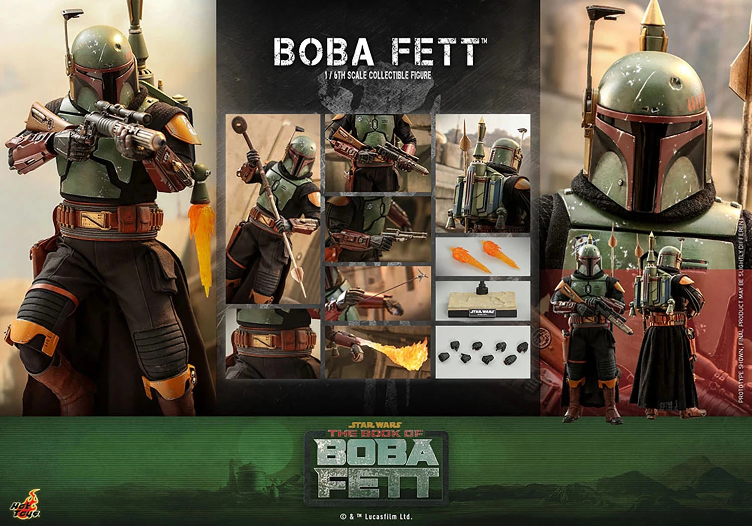 Hot Toys Star Wars: The Book Of Boba Fett - Boba Fett 1/6 Scale Figure 18 Hot Toys Star Wars: The Book Of Boba Fett - Boba Fett 1/6 Scale Figure - Image 16