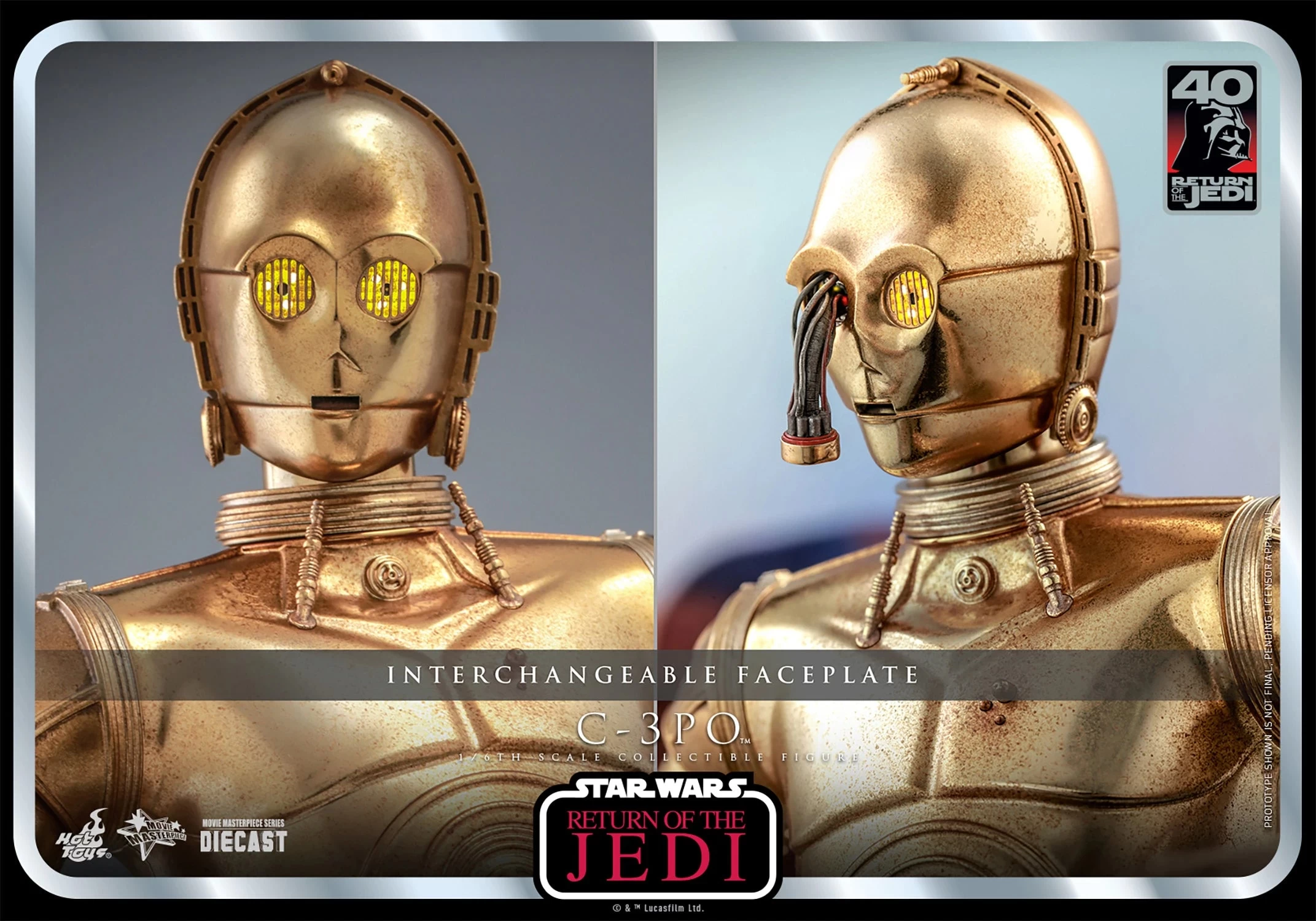 Hot Toys Star Wars: Return Of The Jedi - C-3PO 1/6 Scale Figure 17 Hot Toys Star Wars: Return Of The Jedi - C-3PO 1/6 Scale Figure - Image 15