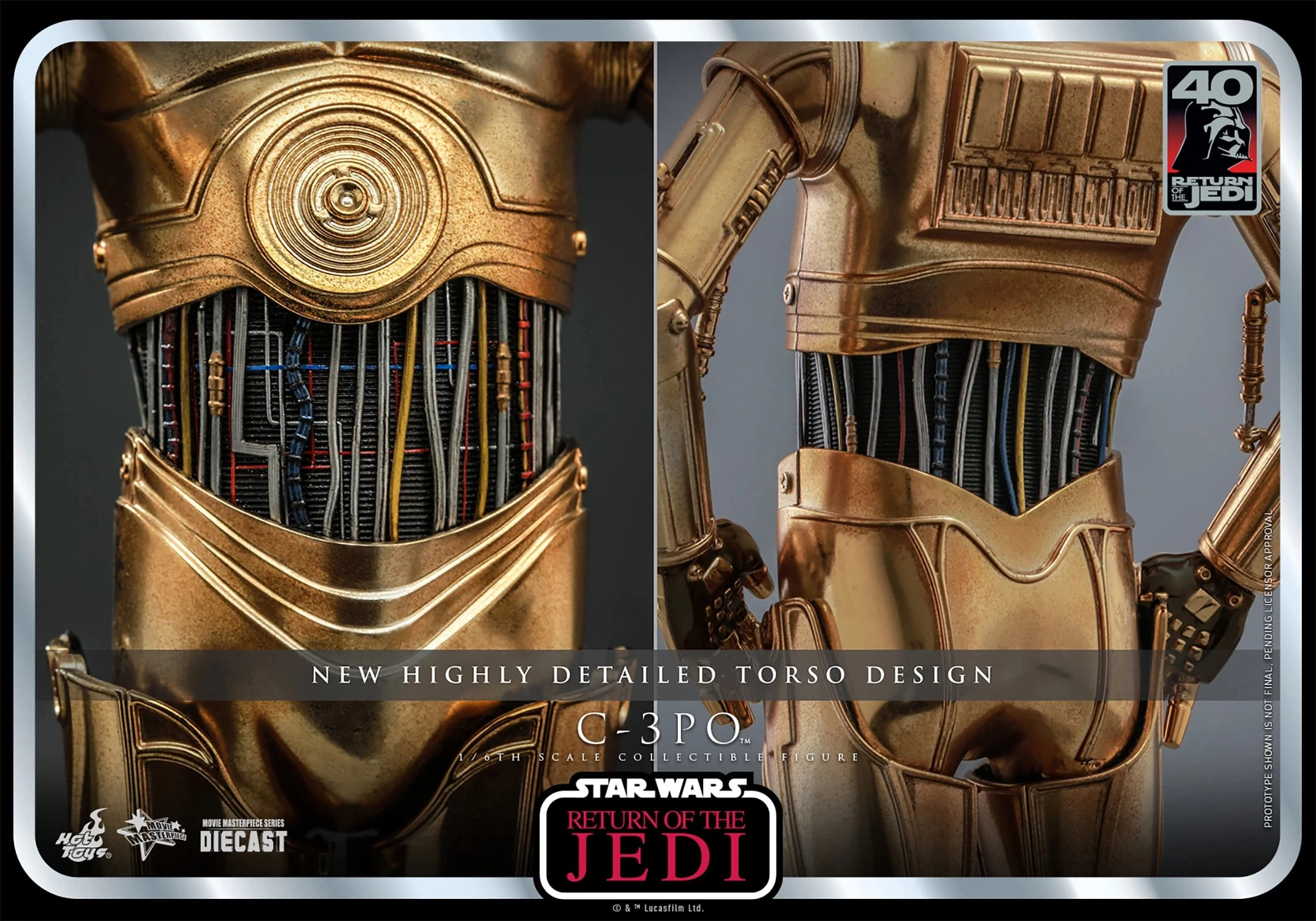 Hot Toys Star Wars: Return Of The Jedi - C-3PO 1/6 Scale Figure 18 Hot Toys Star Wars: Return Of The Jedi - C-3PO 1/6 Scale Figure - Image 16