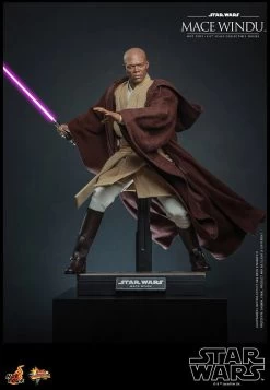 Hot Toys Star Wars Episode II: Attack Of The Clones - Mace Windu 1/6 Scale Figure -Toy Store mace windu star wars gallery 63af1a523e7ae