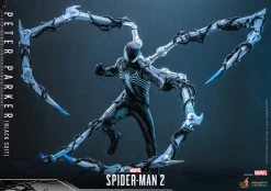 Hot Toys Spider-Man 2 (Video Game) - Peter Parker (Black Suit) 1/6 Scale Figure -Toy Store peter parker black suit marvel gallery 64c143da1c84e