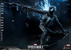 Hot Toys Spider-Man 2 (Video Game) - Peter Parker (Black Suit) 1/6 Scale Figure -Toy Store peter parker black suit marvel gallery 64c143db69633