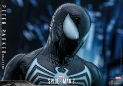 Hot Toys Spider-Man 2 (Video Game) - Peter Parker (Black Suit) 1/6 Scale Figure -Toy Store peter parker black suit marvel gallery 64c143de1cf6d