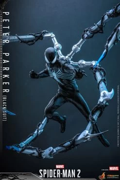 Hot Toys Spider-Man 2 (Video Game) - Peter Parker (Black Suit) 1/6 Scale Figure -Toy Store peter parker black suit marvel gallery 64c143debf73a