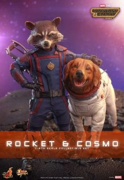 Hot Toys Guardians Of The Galaxy Vol 3 - Rocket And Cosmo 1/6 Scale Figures