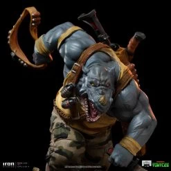 Iron Studios Teenage Mutant Ninja Turtles - Rocksteady 1/10 Scale Statue -Toy Store rocksteady teenage mutant ninja turtles gallery 63f93516e16fe