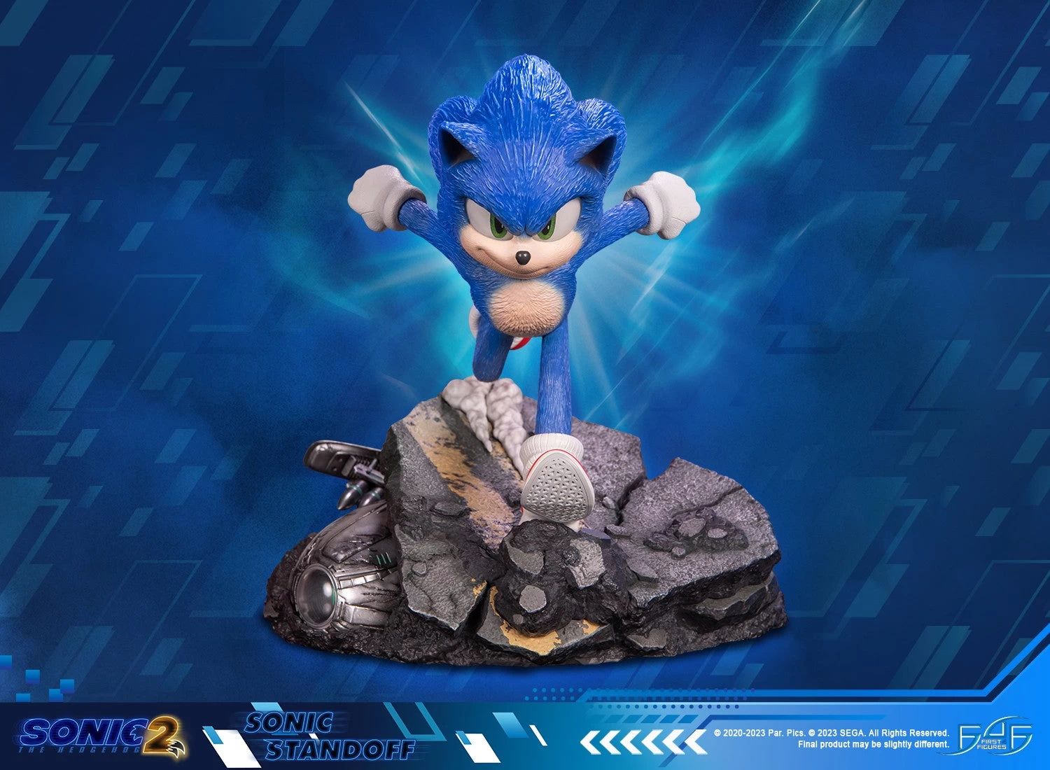 First 4 Figures Sonic The Hedgehog 2 - Sonic Standoff Statue 3 First 4 Figures Sonic The Hedgehog 2 - Sonic Standoff Statue
