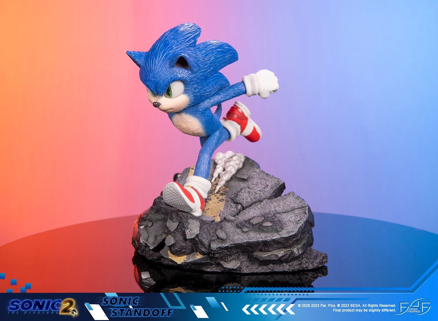 First 4 Figures Sonic The Hedgehog 2 - Sonic Standoff Statue 4 First 4 Figures Sonic The Hedgehog 2 - Sonic Standoff Statue - Image 2
