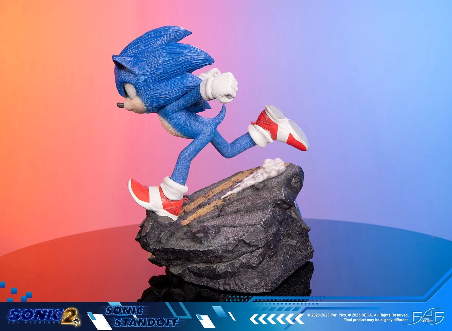First 4 Figures Sonic The Hedgehog 2 - Sonic Standoff Statue 5 First 4 Figures Sonic The Hedgehog 2 - Sonic Standoff Statue - Image 3