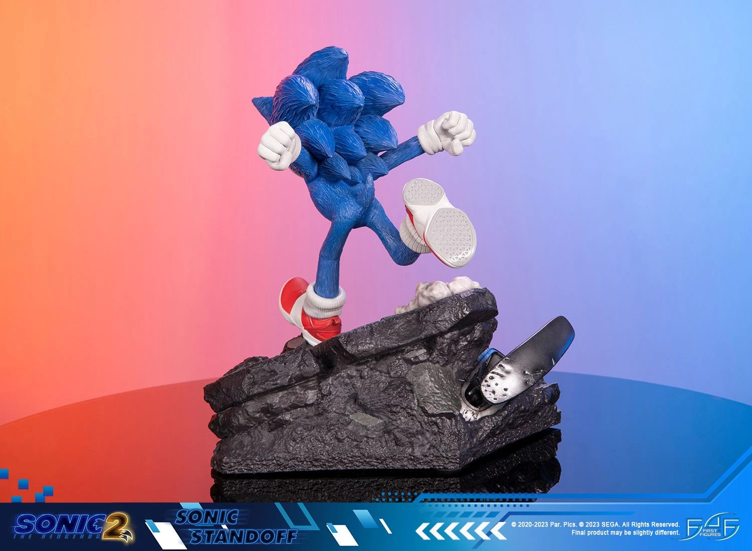 First 4 Figures Sonic The Hedgehog 2 - Sonic Standoff Statue 6 First 4 Figures Sonic The Hedgehog 2 - Sonic Standoff Statue - Image 4