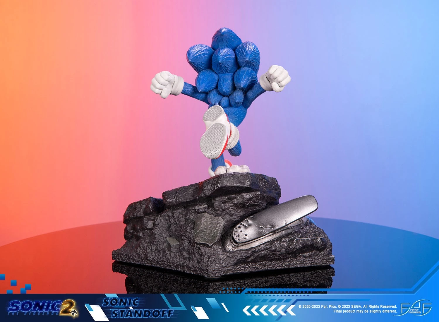 First 4 Figures Sonic The Hedgehog 2 - Sonic Standoff Statue 8 First 4 Figures Sonic The Hedgehog 2 - Sonic Standoff Statue - Image 6