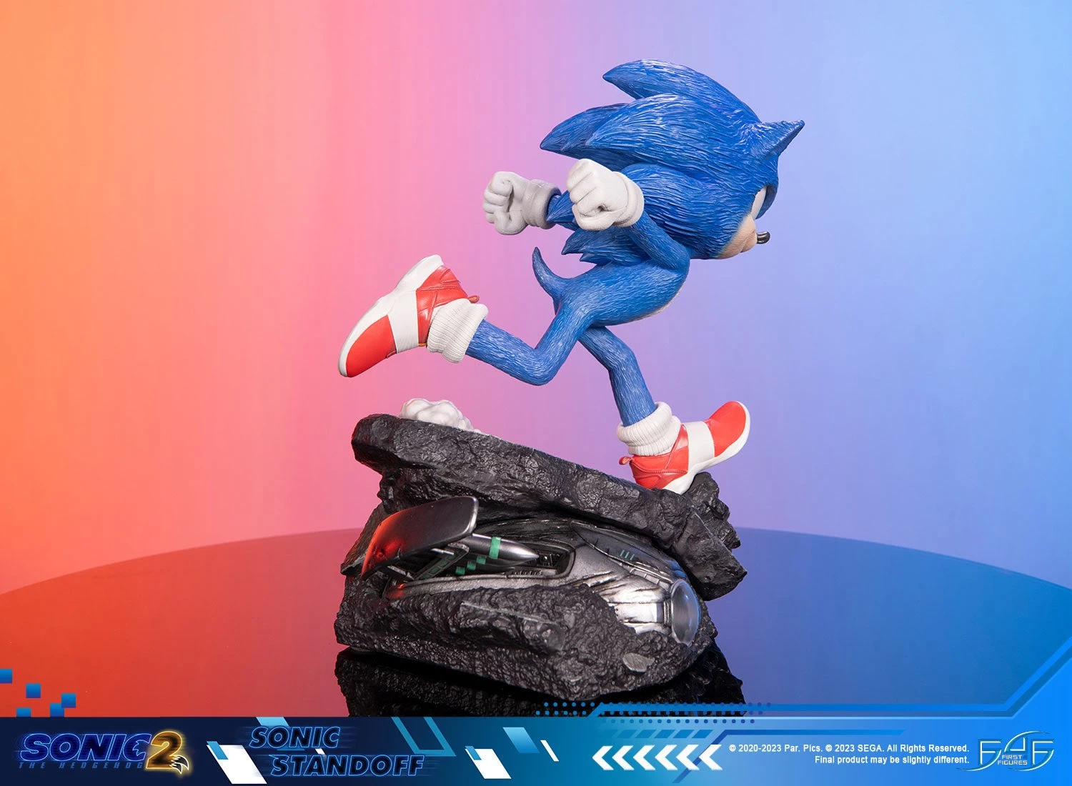 First 4 Figures Sonic The Hedgehog 2 - Sonic Standoff Statue 7 First 4 Figures Sonic The Hedgehog 2 - Sonic Standoff Statue - Image 5