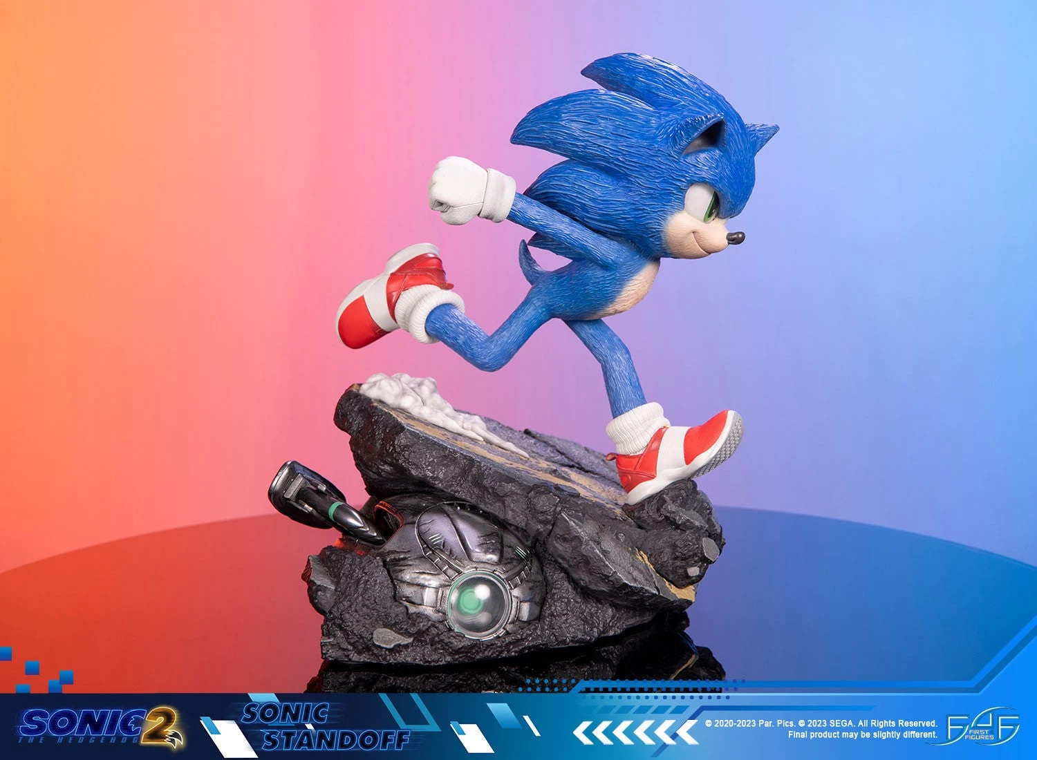First 4 Figures Sonic The Hedgehog 2 - Sonic Standoff Statue 9 First 4 Figures Sonic The Hedgehog 2 - Sonic Standoff Statue - Image 7