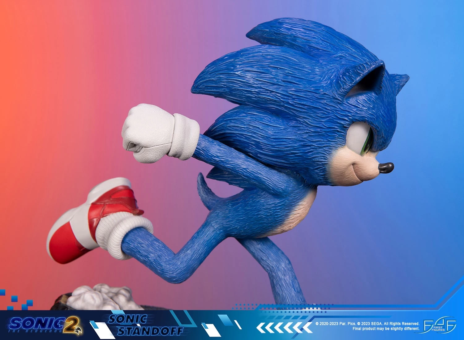 First 4 Figures Sonic The Hedgehog 2 - Sonic Standoff Statue 16 First 4 Figures Sonic The Hedgehog 2 - Sonic Standoff Statue - Image 14
