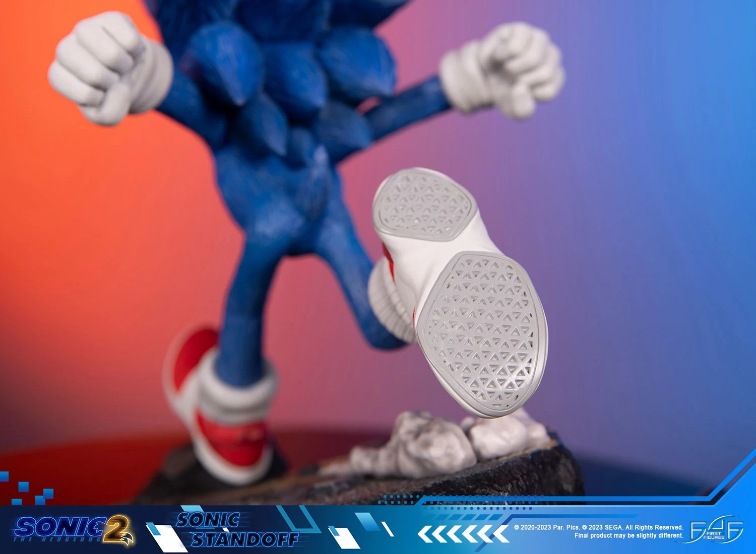 First 4 Figures Sonic The Hedgehog 2 - Sonic Standoff Statue 20 First 4 Figures Sonic The Hedgehog 2 - Sonic Standoff Statue - Image 18