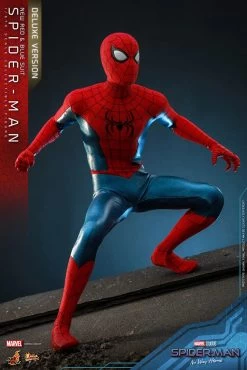 Hot Toys Spider-Man: No Way Home - Spider-Man (New Red & Blue Suit) Deluxe 1/6 Scale Figure -Toy Store spider man new red and blue suit deluxe version marvel gallery 639cb464a368f
