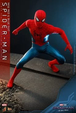Hot Toys Spider-Man: No Way Home - Spider-Man (New Red & Blue Suit) 1/6 Scale Figure -Toy Store spider man new red and blue suit marvel gallery 63d812868e962