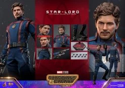 Hot Toys Guardians Of The Galaxy: Vol. 3 - Star-Lord 1/6 Scale Figure -Toy Store star lord gallery 646655cc7051f