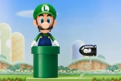 GOOD SMILE COMPANY Super Mario Nendoroid Luigi -Toy Store super mario nendoroid luigi 4th run 112080 7e887